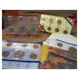 3 Uncirculated Coin Sets & 1982 Penny set