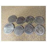assorted Vintage Casino Tokens Coins