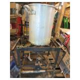 gas outdoor cooker turkey pot w flip up sides