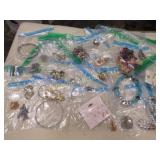 assorted costume jewelry