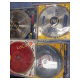 assorted saw blades