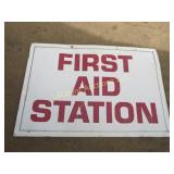 Tin First Aid sign 24