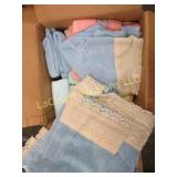 assorted vintage towels some flowered