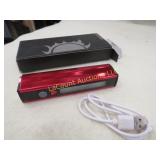 Warsun flashlight red light & alarm rechargeable