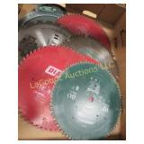 assorted saw blades