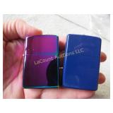 2 new old stock lighters Spectrum & blue