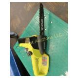 Ryobi battery operated chainsaw 10"