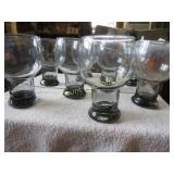 8 vintage smoked fade glasses