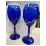 10 Pier 1 imports cobalt blue wine water goblet
