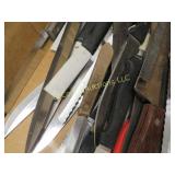 many assorted knives