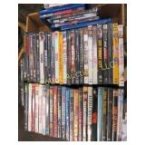 assorted DVD movies & some blu rays