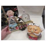 vintage Blatz beer clock parts figures