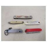 5 pocket knives Razors Jacques Seeds