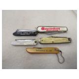 5 pocket knives Razors Spartanburg  Churchill