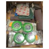 new scooter wheels assorted sanding supplies