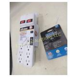 2- 6 outlet power strips & Gorilla drive