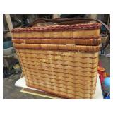 picnic basket w plates glasses blanket