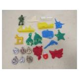 vintage plastic Nosco type charms toys