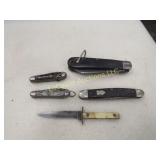 5 pocket knives or mini knife