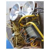clamp on shop lights utility lights extension cord