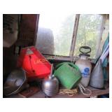 sprayer slow moving sign several  funnels