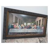religious framed last supper print