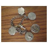sterling silver charm bracelet
