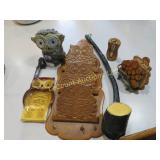 owl lot irish piece wood coasters timer