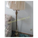 brass type floor lamp