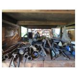crow bar lug wrenches shelf misc goodies L@@K