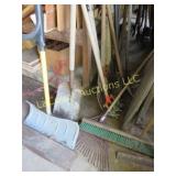push broom shovels rake post hole digger more
