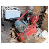 large old air compressor w huge motor