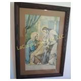 framed religious print