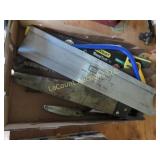 assorted hand saws Stanley saw Loppers