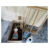 vintage Ivory dish soap drying rack toweling