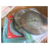 assorted saw blades