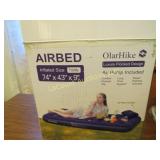 Olar Hike twin air mattress w air pump in box