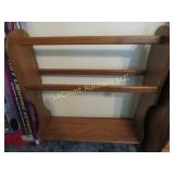 quilt blanket towel rack stand wood
