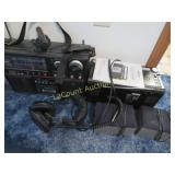 vintage electronics radio speakers headphones