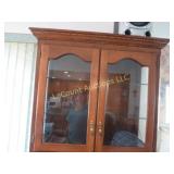 beautiful hutch china cabinet storage glass door