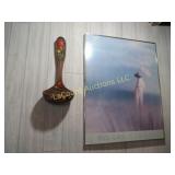 vintage mushroom decor framed print