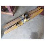 vintage Nassau wood water skiis