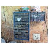 nut & bolts parts bins containers w contents