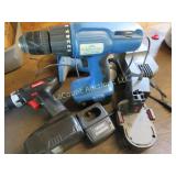 assorted drills w chargers & batteries