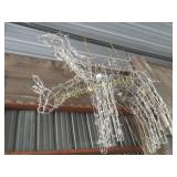 2 lighted christmas yard deer