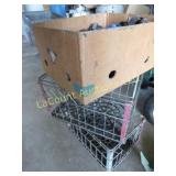 2 milk crates bungee cords ropes misc