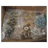 assorted costume jewelry