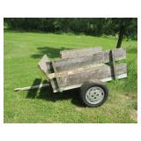 small lawnmower trailer needs new wood