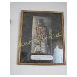 framed religious print