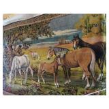 large horse tapestry